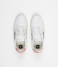 Veja V-10 Leather Shoes - Extra White / Nautico Pekin thumbnail