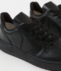 Veja V-10 Leather Shoes - Full Black thumbnail