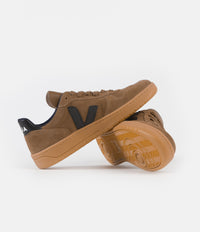 Veja V-10 Suede Shoes - Brown / Black / Gum Sole thumbnail