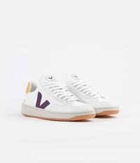 Veja V-12 B-Mesh Shoes - White / Berry / Gold / Yellow thumbnail