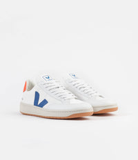 Veja V-12 B-Mesh Shoes - White / Indigo / Orange Fluoro thumbnail