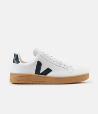 Veja V-12 Leather Shoes - Extra White / Nautico / Gum Sole thumbnail