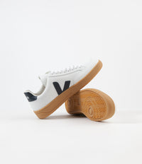 Veja V-12 Leather Shoes - Extra White / Nautico / Gum Sole thumbnail