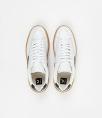 Veja V-12 Leather Shoes - Extra White / Nautico / Gum Sole thumbnail