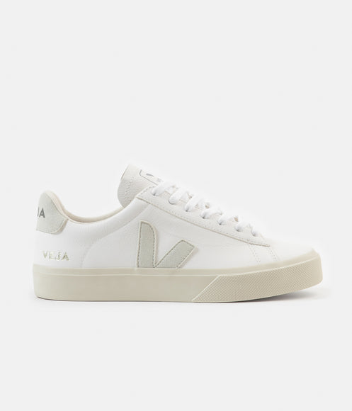 Veja Womens Campo ChromeFree Leather Shoes - White / Natural