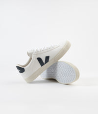 Veja Womens Campo ChromeFree Leather Shoes - White / Nautico thumbnail