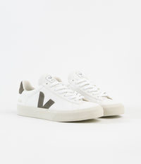 Veja Womens Campo ChromeFree Shoes - Extra White / Khaki thumbnail