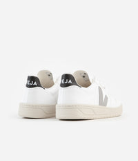 Veja Womens V-10 CWL Shoes - White / Oxford Grey - Black thumbnail