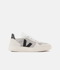 Veja Womens V-10 Flannel Shoes - Snow / Black thumbnail