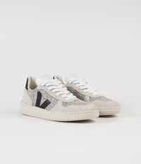 Veja Womens V-10 Flannel Shoes - Snow / Black thumbnail