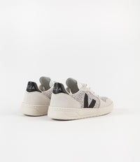 Veja Womens V-10 Flannel Shoes - Snow / Black thumbnail