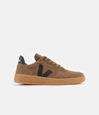 Veja Womens V-10 Suede Shoes - Brown / Black / Gum Sole thumbnail