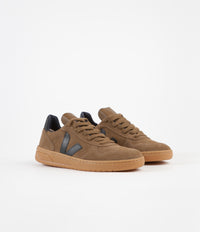 Veja Womens V-10 Suede Shoes - Brown / Black / Gum Sole thumbnail