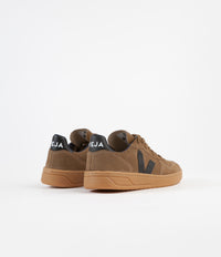 Veja Womens V-10 Suede Shoes - Brown / Black / Gum Sole thumbnail