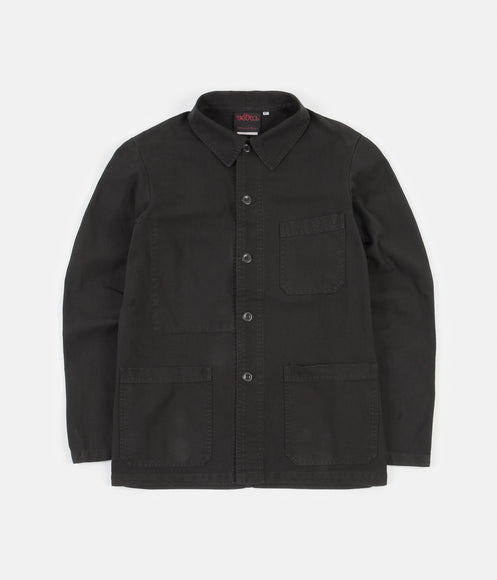 Vetra 5C Short Twill Workwear Jacket - Stone Washed Black