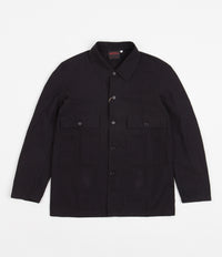Vetra Organic Flap Pocket Workwear Jacket - Black thumbnail