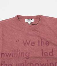 YMC Unwilling Triple T-Shirt - Pink thumbnail